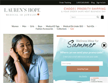 Tablet Screenshot of laurenshope.com